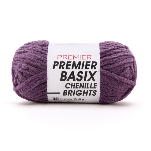 Premier Basix Chenille Brights Yarn-Mulberry - 2126-1GX5N - 840166855980