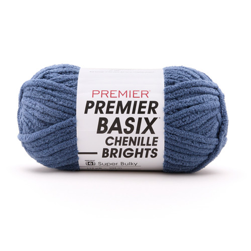Premier Basix Chenille Brights Yarn-Denim - 2126-1GX5R - 840166855997 Premier Basix Chenille Brights Yarn-Denim - 2126-1GX5R - 840166855997