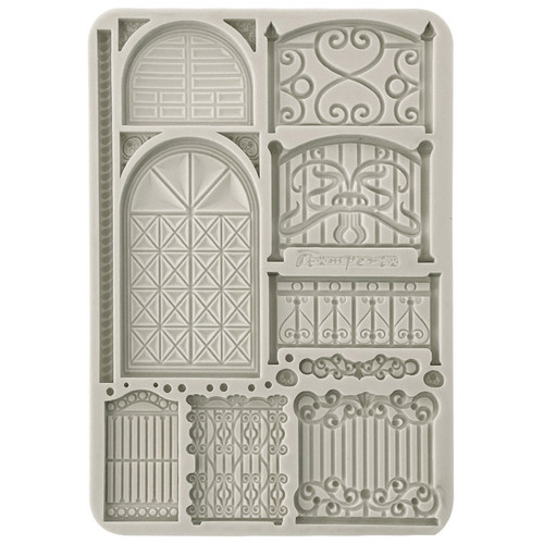 Stamperia Silicone Mold A5-Fence & Door 5A002MBX-1GNRZ - 5993110041146