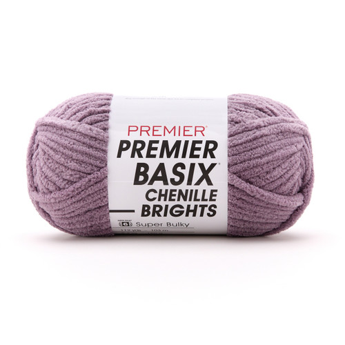 Premier Basix Chenille Brights Yarn-Dusty Lilac - 2126-1GX62 - 840166855966 Premier Basix Chenille Brights Yarn-Dusty Lilac - 2126-1GX62 - 840166855966