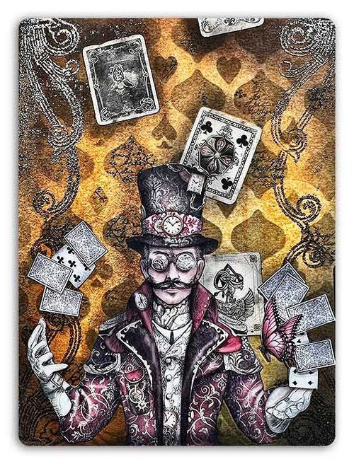 Stamperia Clear Stamps 5.5"X7"-Master Of Magic, Border & Circles - 5A002MBG-1GNTQ Stamperia Clear Stamps 5.5"X7"-Master Of Magic, Border & Circles - 5A002MBG-1GNTQ