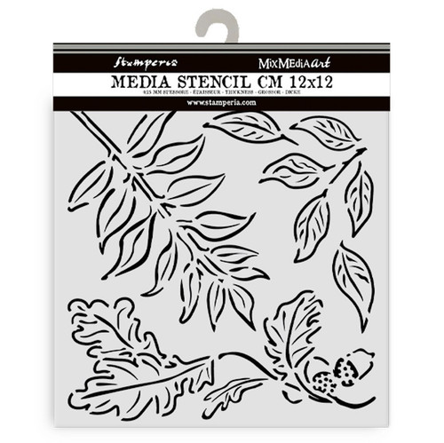 3 Pack - Stamperia Stencil 4.72"x4.72"-Acorns - 5A002MB2-1GNSY - 5993110041771