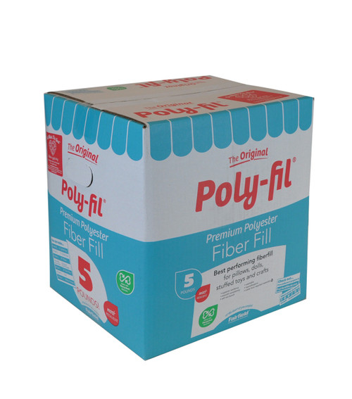 Fairfield Poly-Fil Premium Polyester Fiber Fill-5lb Box - 5A002W02-1GWPT - 035352100054