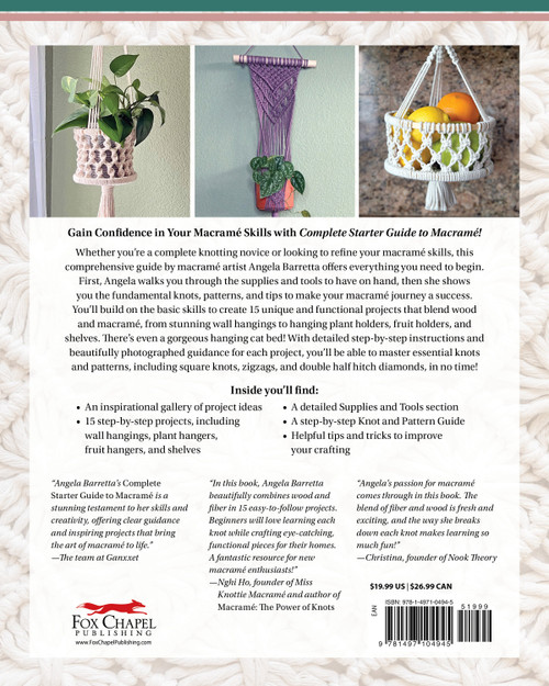 Complete Starter Guide To Macrame-Softcover - 5A002W52-1GWV5 Complete Starter Guide To Macrame-Softcover - 5A002W52-1GWV5