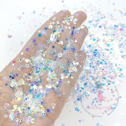 Dress My Craft Sequins 8gms-Holographic Mermaid Shimmer - 5A002W8V-1GX18 Dress My Craft Sequins 8gms-Holographic Mermaid Shimmer - 5A002W8V-1GX18