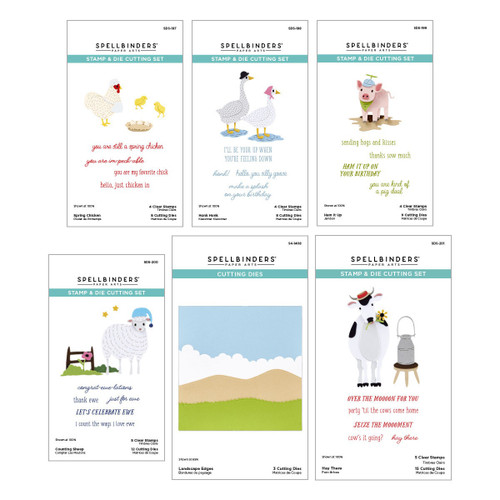 Spellbinders On the Farm Die Bundle-Animal and Landscape - 5A002WJ0-1GX96 - 810146549963