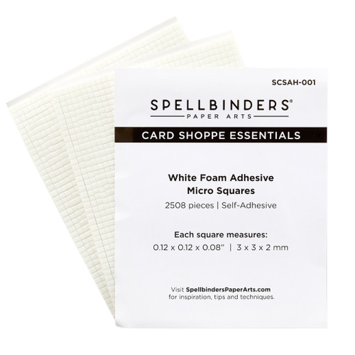 Spellbinders White Foam Adhesive Squares-Micro - 5A002WJZ-1GX9K - 810146549697
