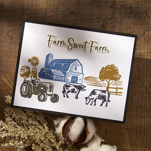 Spellbinders BetterPress Plate & Die Set by Justine Dvorak-Farm Sweet Farm - 5A002WHJ-1GX9N