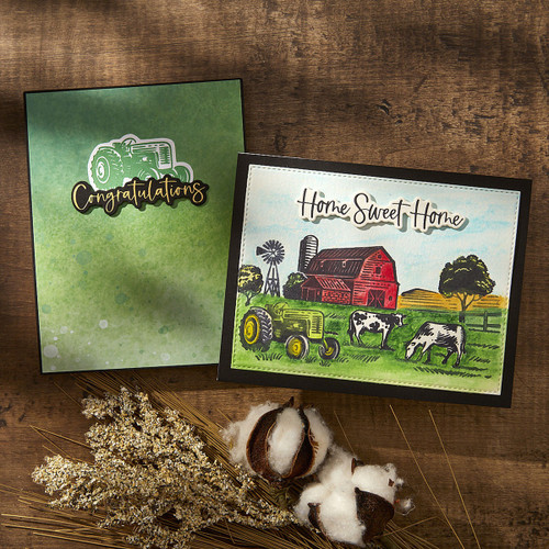 Spellbinders BetterPress Plate & Die Set by Justine Dvorak-Farm Sweet Farm - 5A002WHJ-1GX9N