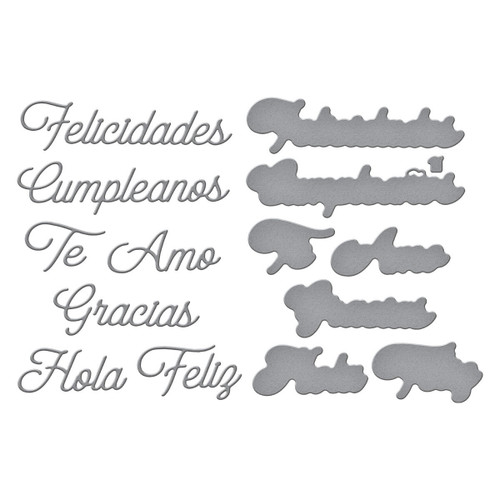 Spellbinders Etched Dies from International Sentiments-Spanish Everyday - 5A002WJX-1GX9C