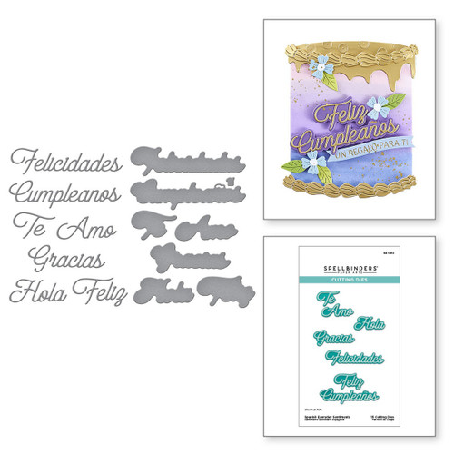 Spellbinders Etched Dies from International Sentiments-Spanish Everyday - 5A002WJX-1GX9C Spellbinders Etched Dies from International Sentiments-Spanish Everyday - 5A002WJX-1GX9C