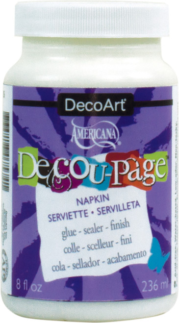 4 Pack - DecoArt Americana Decou-Page Glue Widemouth Jar-8oz Napkin - DS12664 - 766218075741 4 Pack - DecoArt Americana Decou-Page Glue Widemouth Jar-8oz Napkin - DS12664 - 766218075741