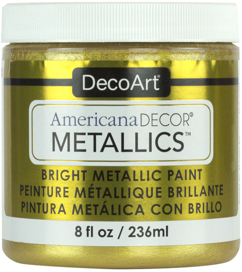3 Pack - DecoArt Americana Decor Metallics 8oz-24k Gold - ADMTL-04 - 766218091666