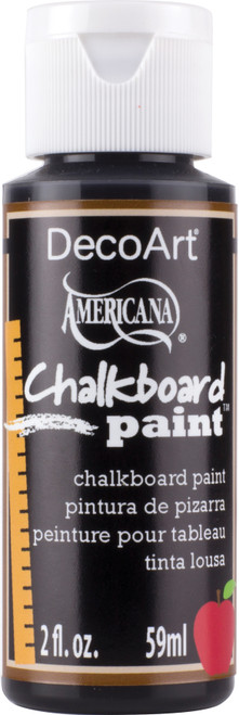 6 Pack - DecoArt Americana Chalkboard Paint 2oz-Black Slate - DS903 - 766218047014