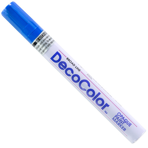 Uchida DecoColor Broad Glossy Oil-Based Paint Marker-Blue - 300C-3