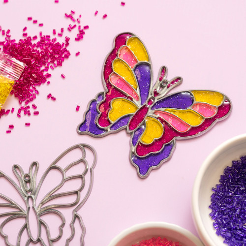 Colorbok Makit & Bakit Suncatcher Kit-Large Butterfly TB-47650