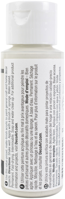 6 Pack - DecoArt Crafter's Acrylic All-Purpose Paint 2oz-Morning Fog - DCA-164