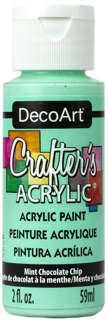 6 Pack - DecoArt Crafter's Acrylic All-Purpose Paint 2oz-Mint Chocolate Chip - DCA-154 - 766218115423