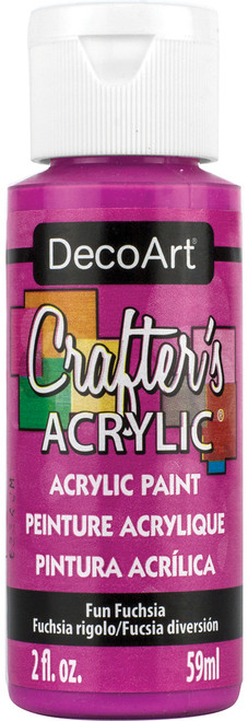 6 Pack - DecoArt Crafter's Acrylic All-Purpose Paint 2oz-Fun Fuchsia - DCA-99 - 766218024510 6 Pack - DecoArt Crafter's Acrylic All-Purpose Paint 2oz-Fun Fuchsia - DCA-99 - 766218024510