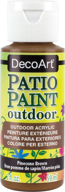 6 Pack - DecoArt Patio Paint 2oz-Pinecone Brown - DCP-1 - 016455698310