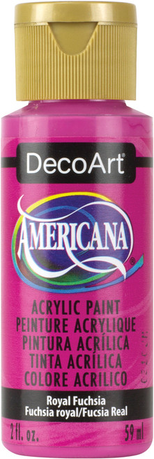 6 Pack - DecoArt Americana Acrylic Paint 2oz-Royal Fuchsia - Semi-Opaque - DA-151 - 016455251300