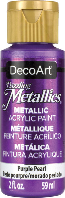 6 Pack - DecoArt Dazzling Metallics Acrylic Paint 2oz-Purple Pearl - DM-DA124 - 016455224304 6 Pack - DecoArt Dazzling Metallics Acrylic Paint 2oz-Purple Pearl - DM-DA124 - 016455224304