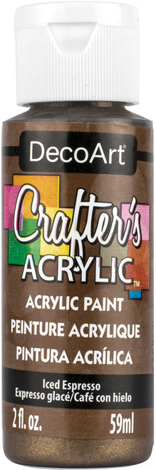 6 Pack - DecoArt Crafter's Acrylic All-Purpose Specialty Paint 2oz-Iced Espresso - DCAS-144 - 766218065100