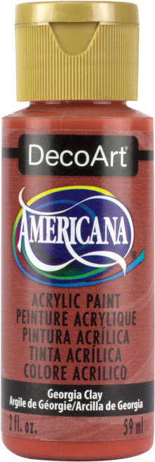 6 Pack - DecoArt Americana Acrylic Paint 2oz-Georgia Clay - Opaque - DA-017 - 016455117309