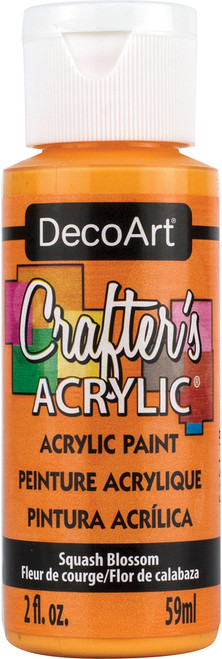 6 Pack - DecoArt Crafter's Acrylic All-Purpose Paint 2oz-Squash Blossom - DCA-55 - 766218005588