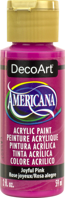 DecoArt Americana Acrylic Paint 2oz-Joyful Pink - DA-395 - 766218139092 DecoArt Americana Acrylic Paint 2oz-Joyful Pink - DA-395 - 766218139092
