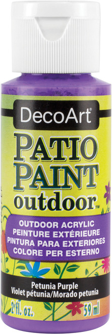 DecoArt Patio Paint 2oz-Petunia Purple - DCP-29 - 766218002037 DecoArt Patio Paint 2oz-Petunia Purple - DCP-29 - 766218002037