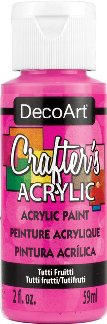 DecoArt Crafter's Acrylic All-Purpose Paint 2oz-Tutti Fruitti - DCA-120 - 766218037367 DecoArt Crafter's Acrylic All-Purpose Paint 2oz-Tutti Fruitti - DCA-120 - 766218037367