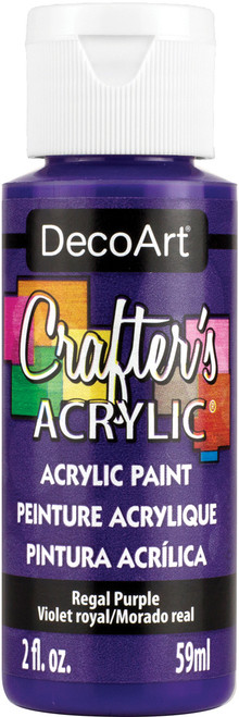 DecoArt Crafter's Acrylic All-Purpose Paint 2oz-Regal Purple - DCA-73 - 766218005762