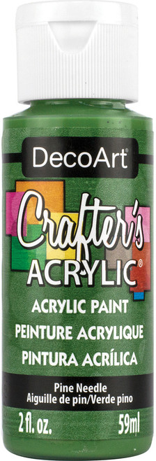 DecoArt Crafter's Acrylic All-Purpose Paint 2oz-Pine Needle - DCA-86 - 766218005892