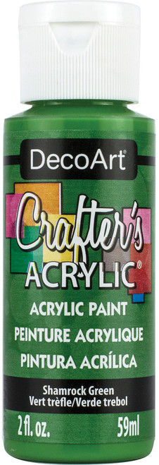DecoArt Crafter's Acrylic All-Purpose Paint 2oz-Shamrock Green - DCA-84 - 766218005878 DecoArt Crafter's Acrylic All-Purpose Paint 2oz-Shamrock Green - DCA-84 - 766218005878