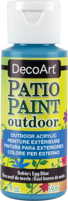 DecoArt Patio Paint 2oz-Robin's Egg Blue - DCP-55 - 766218024473