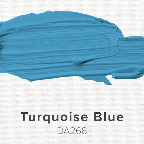 DecoArt Americana Acrylic Paint 2oz-Turquoise Blue - Opaque - DA-268