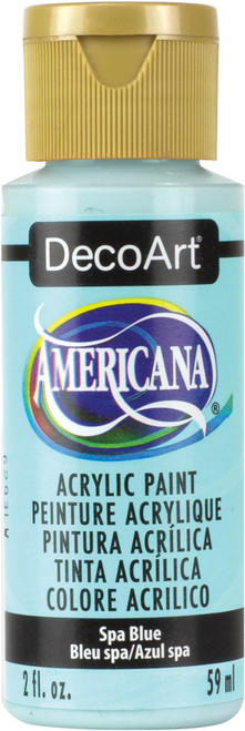 DecoArt Americana Acrylic Paint 2oz-Spa Blue - Opaque - DA-277 - 766218038456 DecoArt Americana Acrylic Paint 2oz-Spa Blue - Opaque - DA-277 - 766218038456
