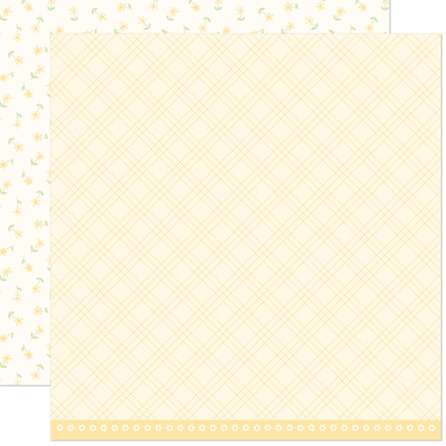Bitsy Blooms Double-Sided Cardstock 12"X12"-Daisy - 5A002W6S-1GWWX