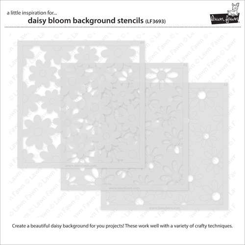 Lawn Clippings Coloring Stencils-Daisy Bloom Background - 5A002W6Q-1GWWG