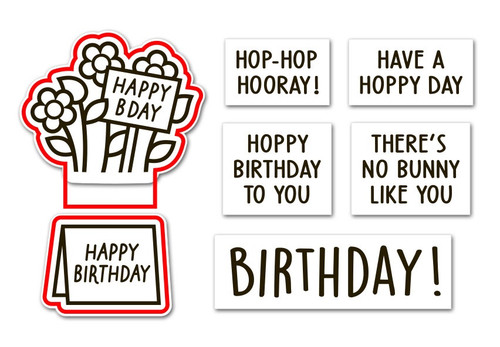 Lawn Cuts Custom Craft Die-Spring Basket Birthday Sentiment Add-On - 5A002W6M-1GWVZ Lawn Cuts Custom Craft Die-Spring Basket Birthday Sentiment Add-On - 5A002W6M-1GWVZ