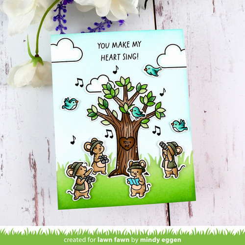 2 Pack - Lawn Fawn Clear Stamps 4"X6"-Heart Tree - 5A002W63-1GWW8