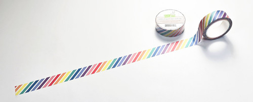 Washi Tape-Rainbow Diagonal Stripes - 5A002W6R-1GWW0