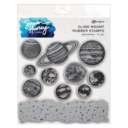 Simon Hurley create. Cling Mount Stamp 6"X6"-Planetary - 5A002W7B-1GWZB - 789541088813