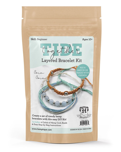 Hemptique Layered Bracelet Kit-Bora - 5A002WM3-1GXDW - 602581055679