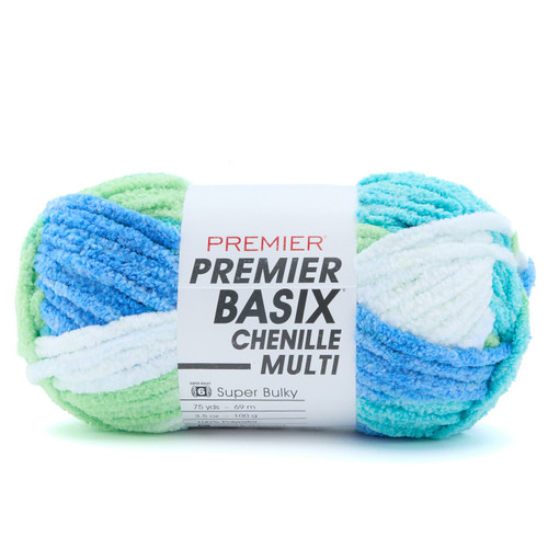 Premier Basix Chenille Multi Yarn-Surf - 5A002WMJ-1GXFK - 840166856604