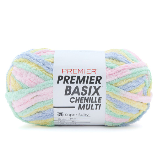 3 Pack - Premier Basix Chenille Multi Yarn-Pastels - 5A002WMJ-1GXFN - 840166856543
