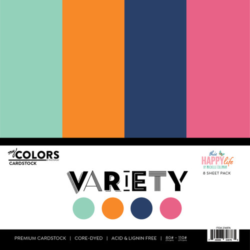 6 Pack - PhotoPlay Cardstock Variety Pack 8/Pkg-This Happy Life - 5A002W4B-1GWTN - 709388348765