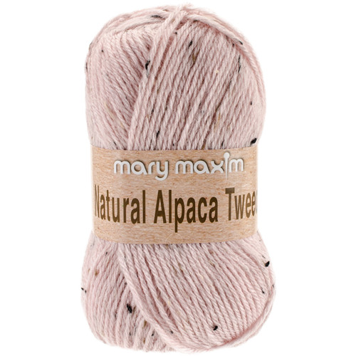 10 Pack - Mary Maxim Natural Alpaca Tweed Yarn-Rose Quartz - Y083-308 - 848787014755