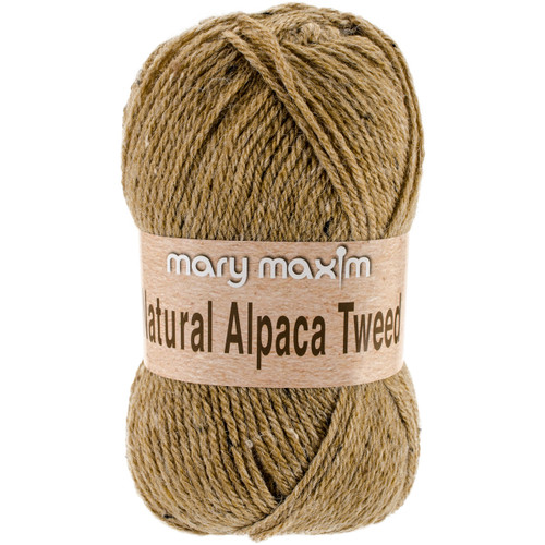 10 Pack - Mary Maxim Natural Alpaca Tweed Yarn-Sand Dune - Y083-304 - 848787014717